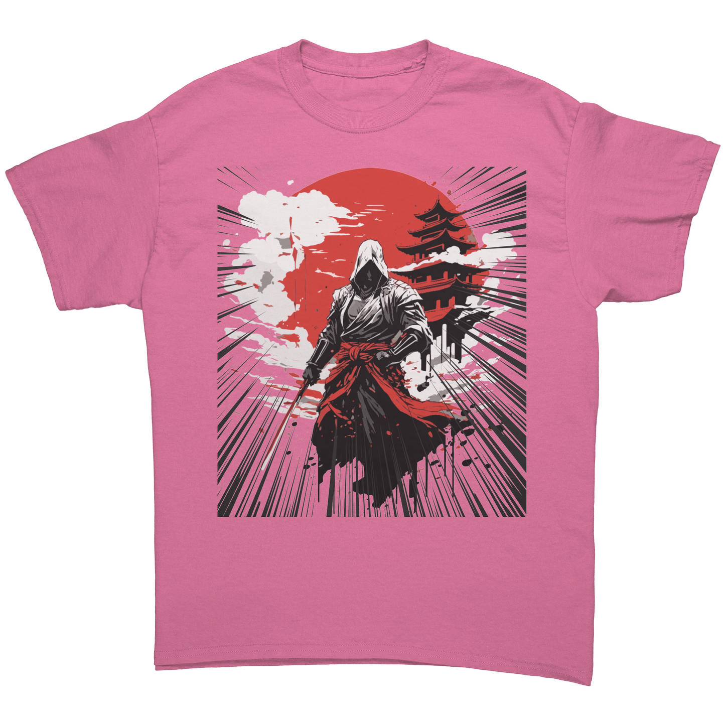 Japanese_Warrior_T-Shirt_Azalea_Front_Mockup.png