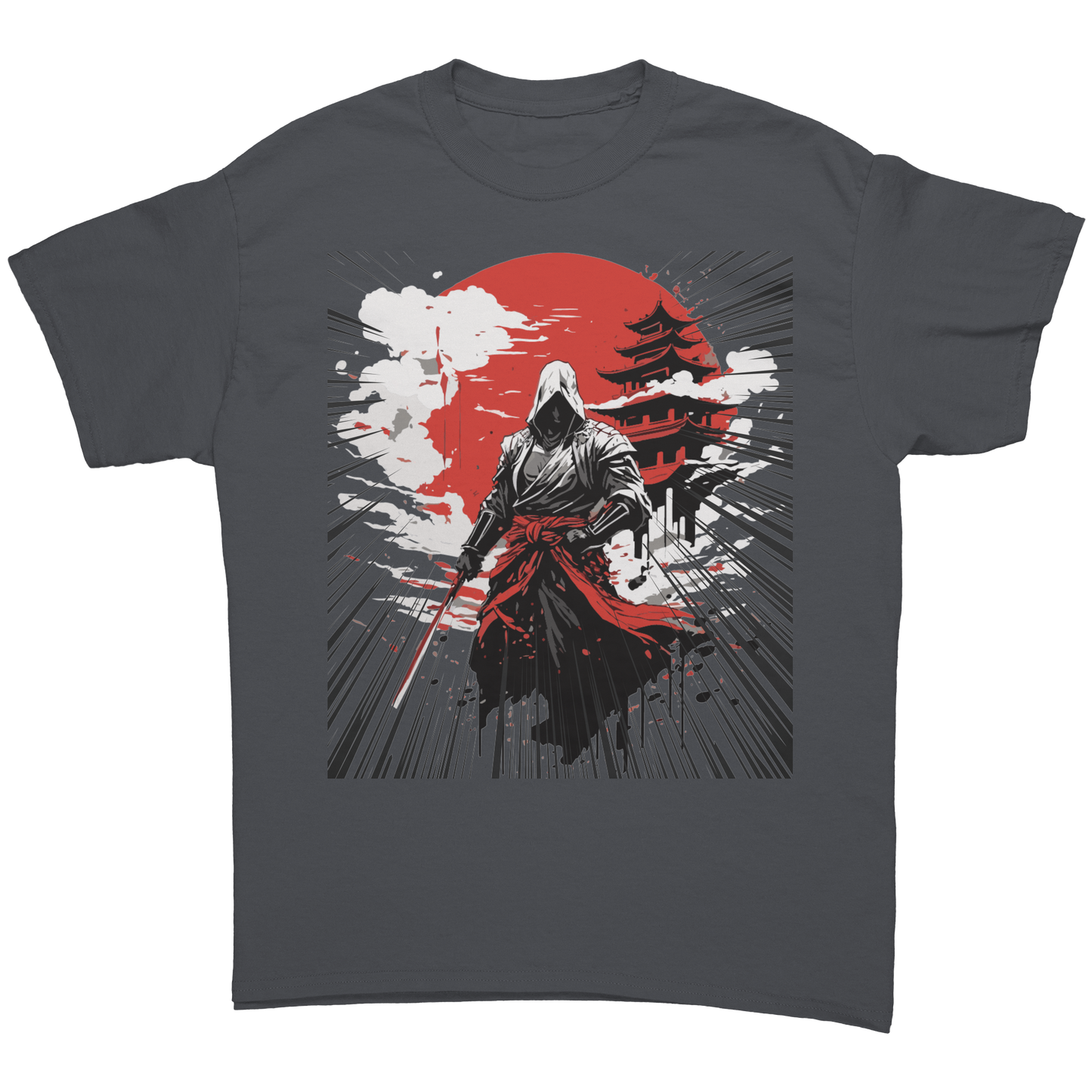 Japanese_Warrior_T-Shirt_Charcoal_Front_Mockup.png