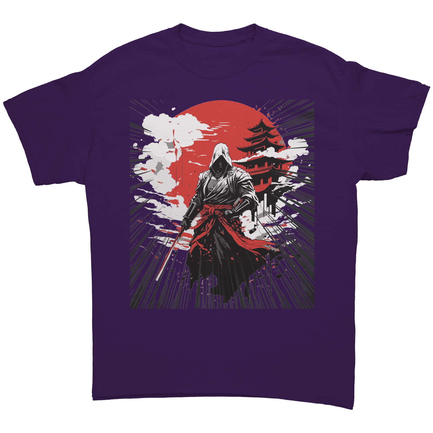 Japanese_Warrior_T-Shirt_Purple_Front_Mockup.png