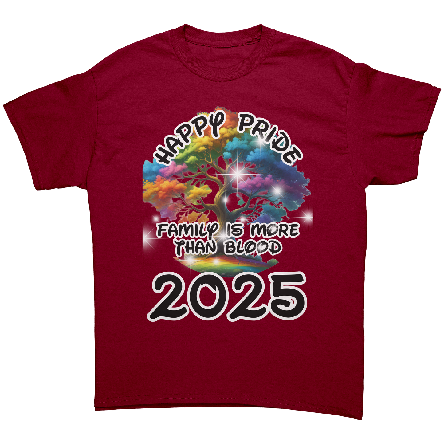 Pride_T-Shirt_Family_is_More_Than_Blood_Cardinal_Red_Front_Mockup.png