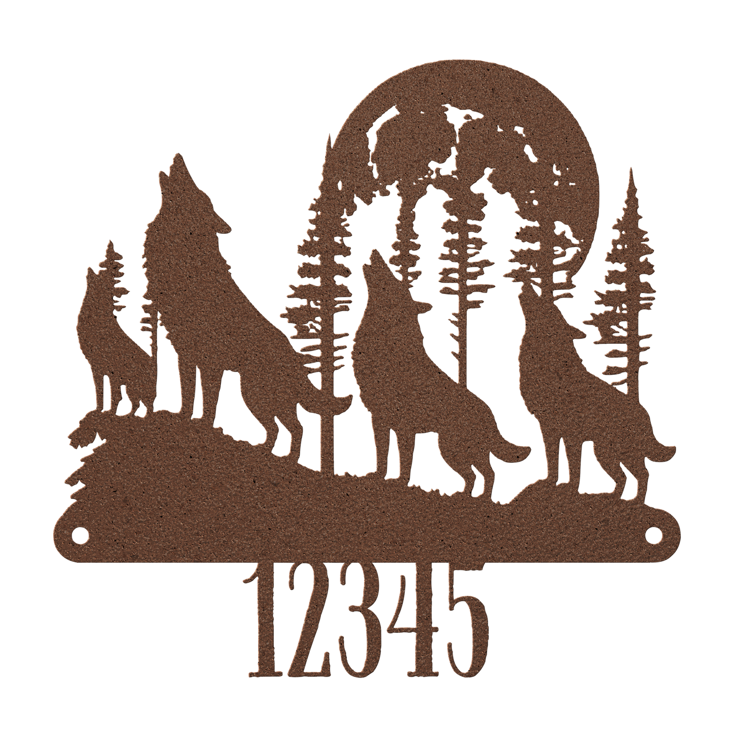 Howling_Wolf_Pack_Metal_Sign_Copper_Transparent_Mockup.png