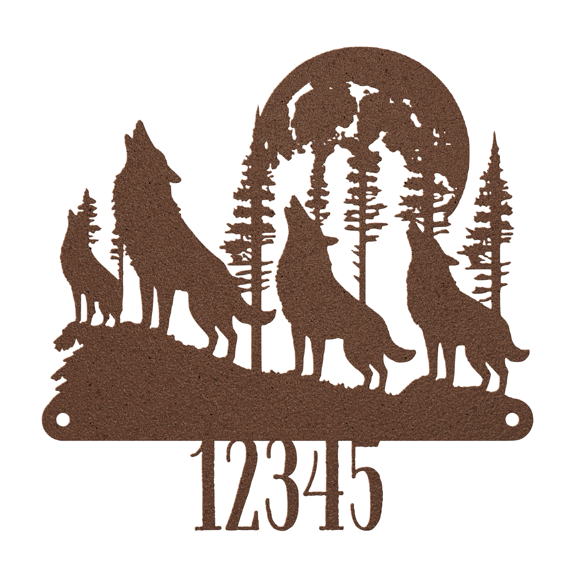 Howling_Wolf_Pack_Metal_Sign_Copper_Transparent_Mockup.png