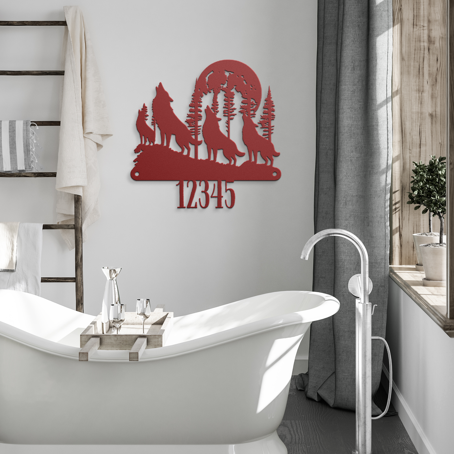 Howling_Wolf_Pack_Metal_Sign_Red_Modern_Bathroom_Mockup.png