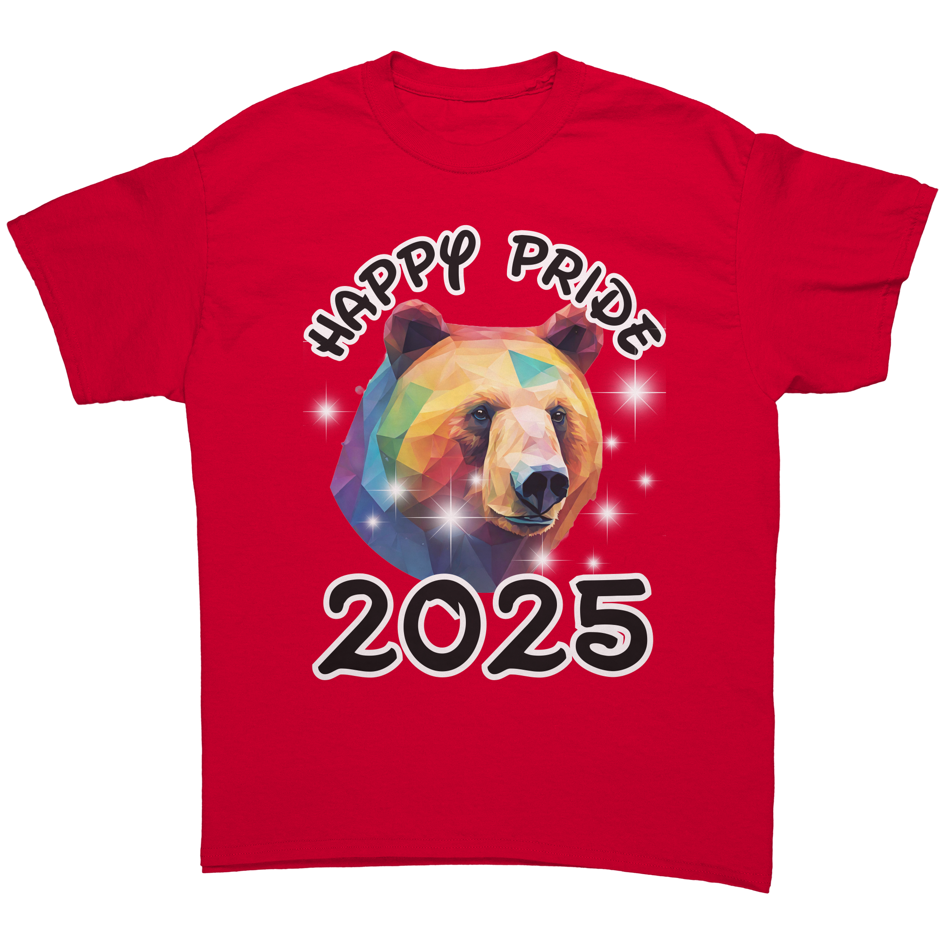 Pride_T-Shirt_Low-Poly_Rainbow_Bear_Red_Front_Mockup.png