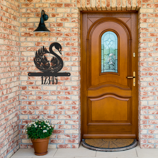 Swan_Scene_Metal_Sign_Black_Brick_Entrance_Mockup.png
